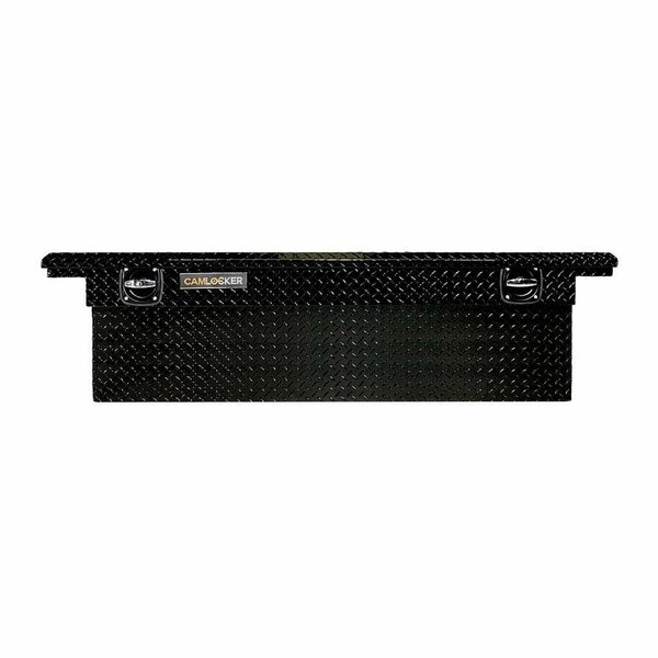 Camlocker 71in Low Profile Crossover Truck Tool Box, Gloss Black Aluminum KS71LPGB